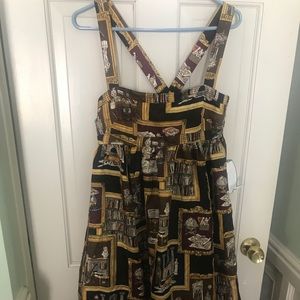 Baby doll library print J Crew Dress